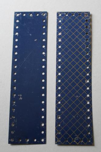 N°196-Meccano haut côté bleu Bleu croisillonné-à partir de 1934