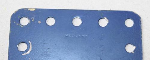 N°196-Petit Meccano haut côté bleu-Bleu croisillonné